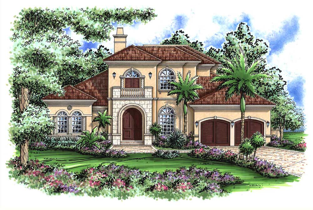 Mediterranean Designs, Florida Style Home Plans, House ...