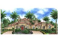Luxury House Plans color elevation.