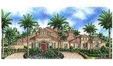 Luxury House Plans color elevation.