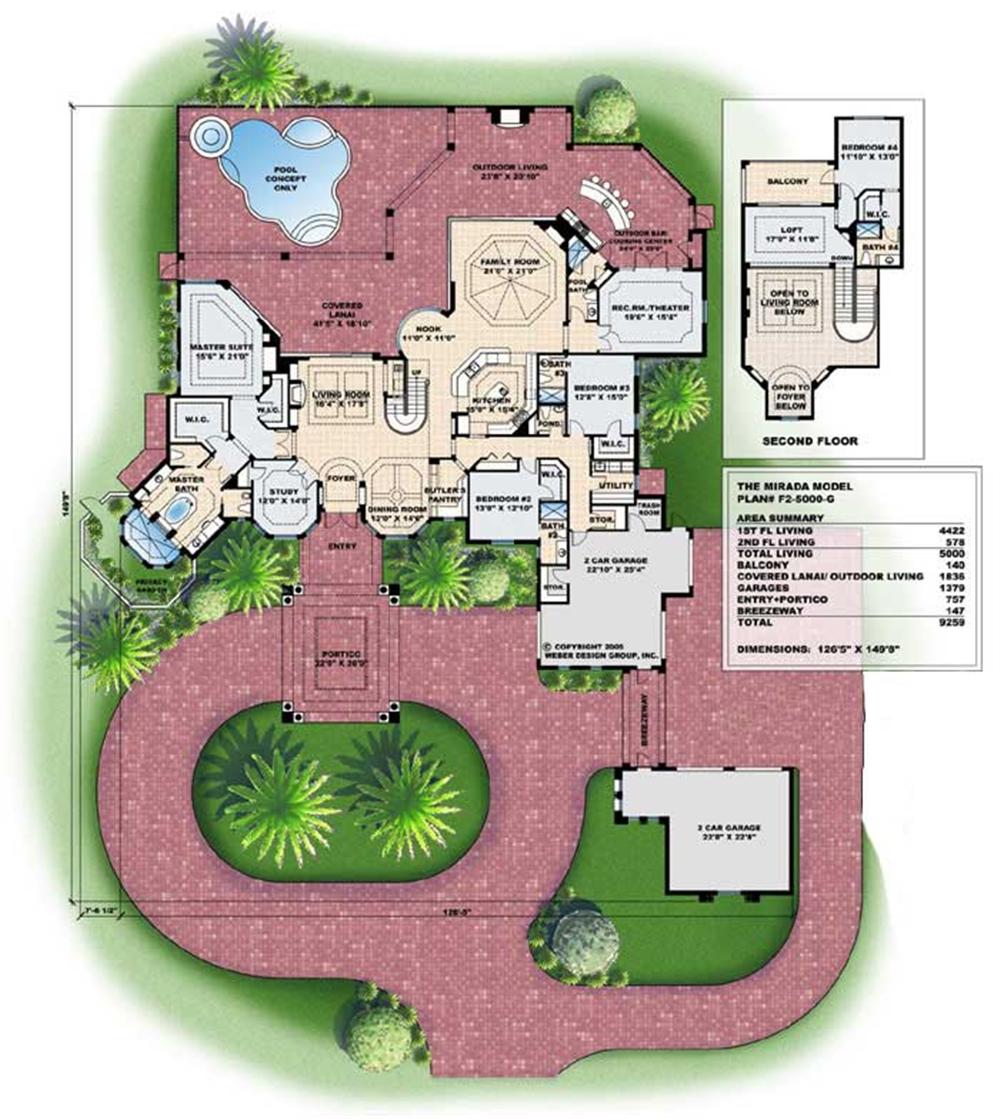 Floor Plans for these Mediterranean house plans.