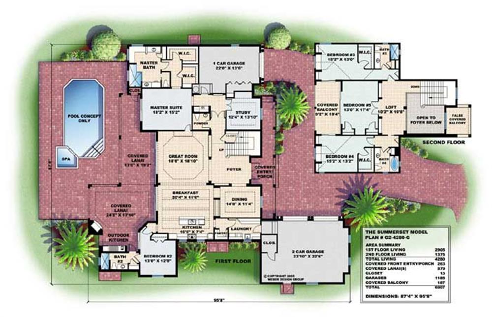 Floor Plans for these Mediterranean house plans.