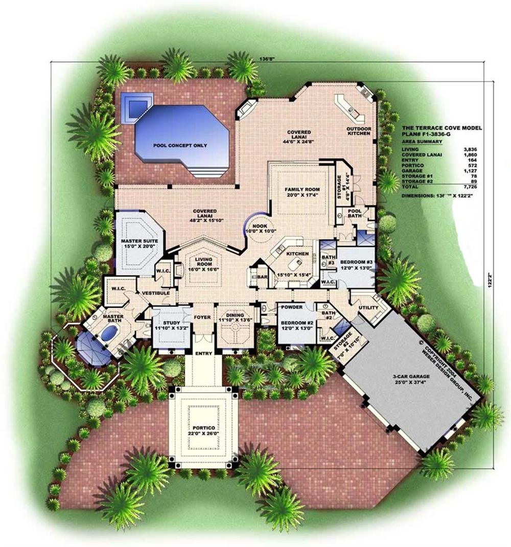 Floor Plan for this set of house plans.