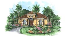 Main image for house plan # 11523, Mediterranean Home Plans, Florida Designs.