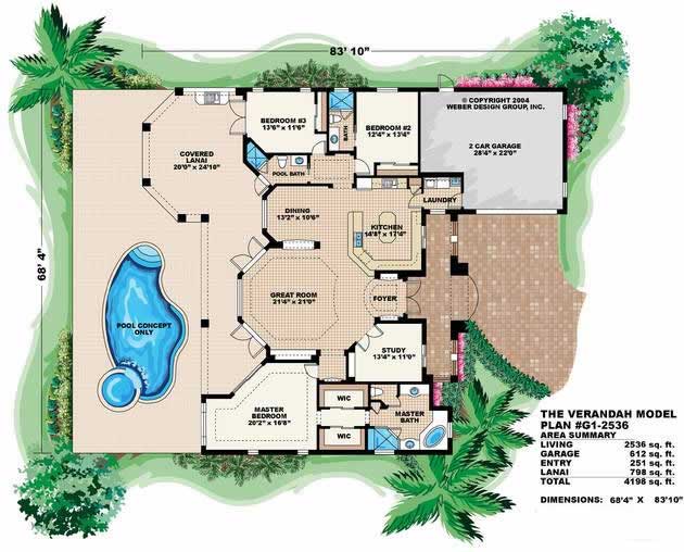 Floor Plan First Story for this set of house plans.