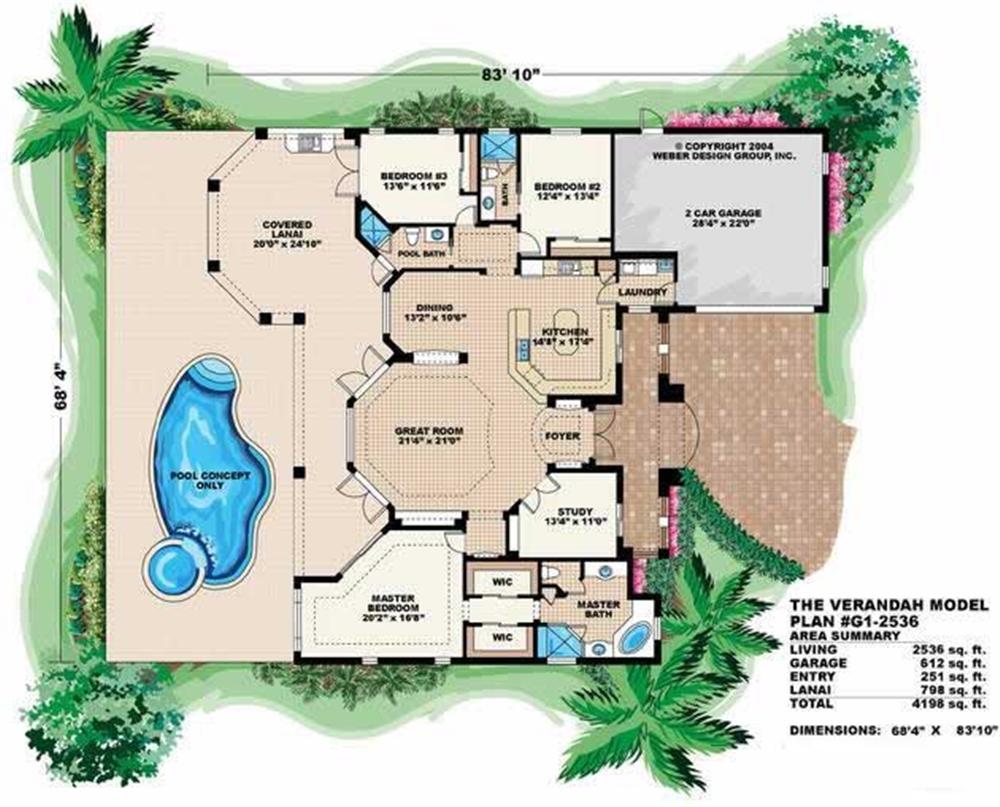Floor Plan First Story for this set of house plans.