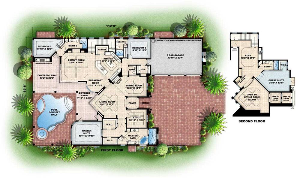 Floor Plans for this set of house plans.