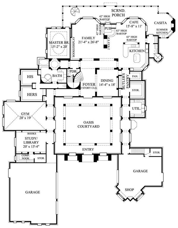 home plan 134 1040 main floor plan