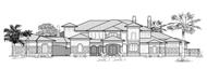 Luxury house plans Rendering.