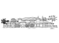 Luxury house plans Rendering.