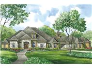 Luxury House Plans color rendering.