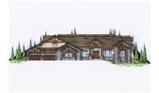 Color Rendering of this house plan