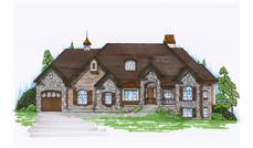 Color Rendering of this house plan