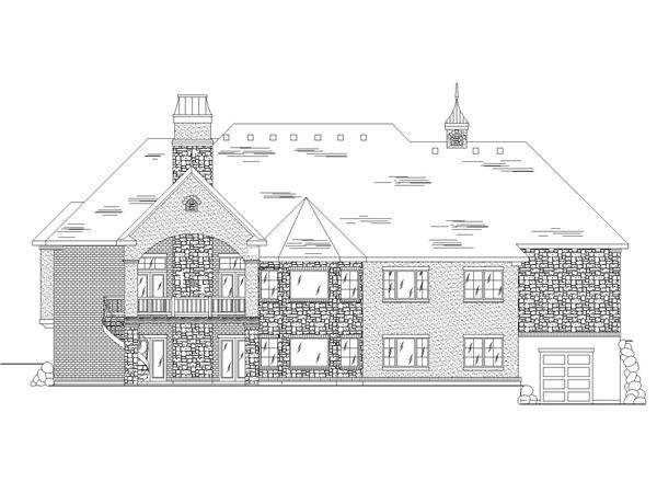Home Plan Rear Elevation