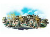 Color Rendering of this house plan