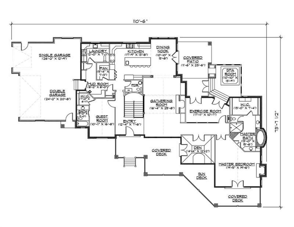 House Plan VH-R3102b Main Floor Plan