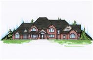 Color Rendering of this house plan