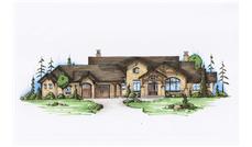 Color Rendering of this house plan