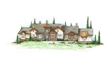 Color Rendering of this house plan