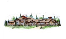 Color Rendering of this house plan