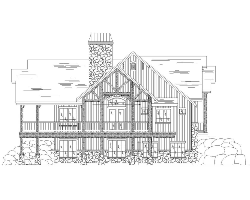 Home Plan Left Elevation