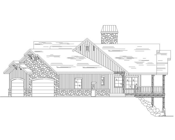 Home Plan Right Elevation