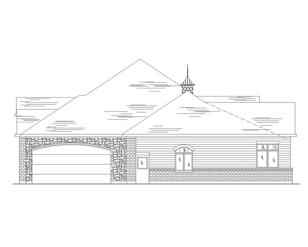 Home Plan Right Elevation