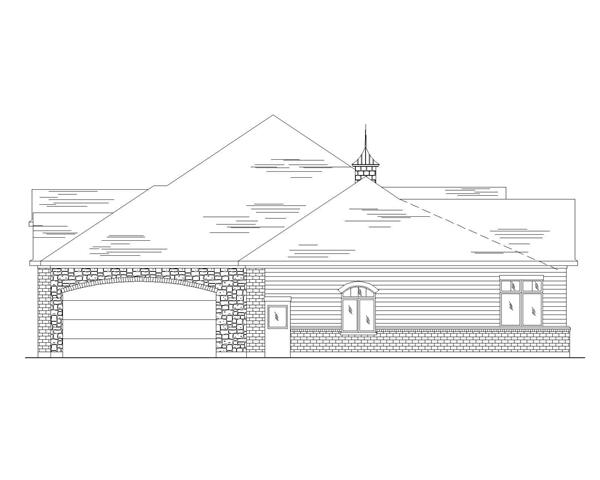 Home Plan Right Elevation