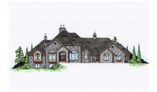 Color Rendering of this house plan