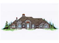 Color Rendering of this house plan