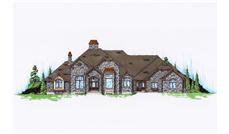Color Rendering of this house plan
