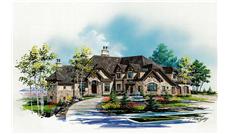 Color Rendering of this house plan