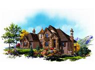 Color Rendering of this house plan