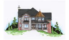 Color Rendering of this house plan