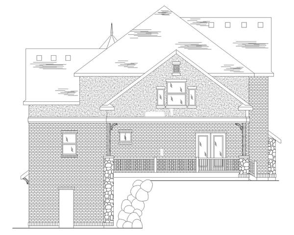 Home Plan Rear Elevation
