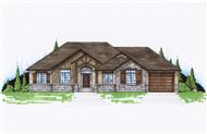 Color Rendering of this house plan