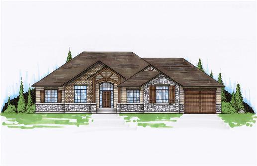 Color Rendering of this house plan