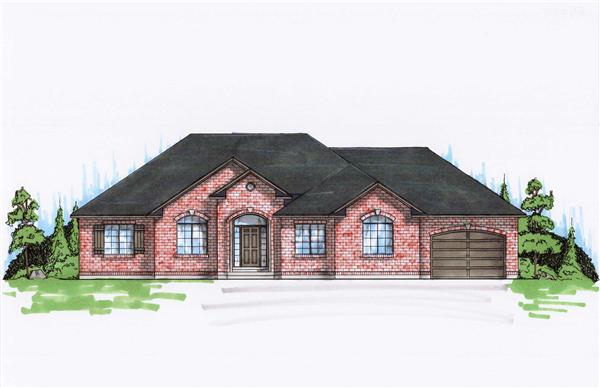 Color Rendering of this house plan