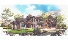 Luxury House Plans VH-TS5421 color rendering.