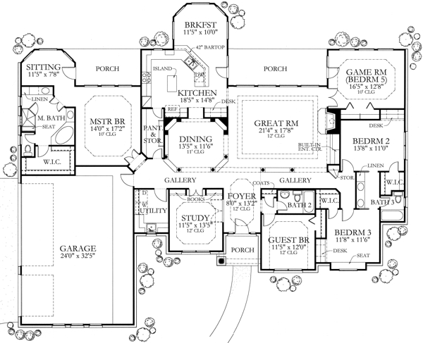 Floor Plan Idea Fresh One Story House Plans With Large Bedrooms House Plan,Ina Garten Beef Tenderloin Steak