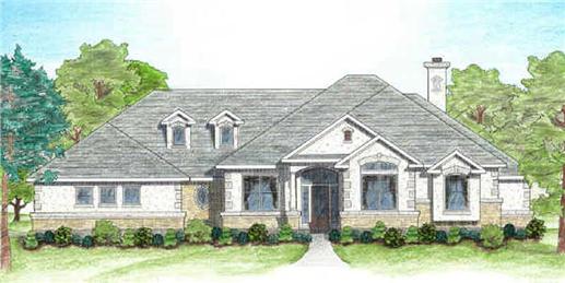 Main image for house plan # 7023