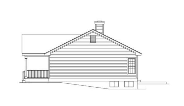 Home Plan Right Elevation