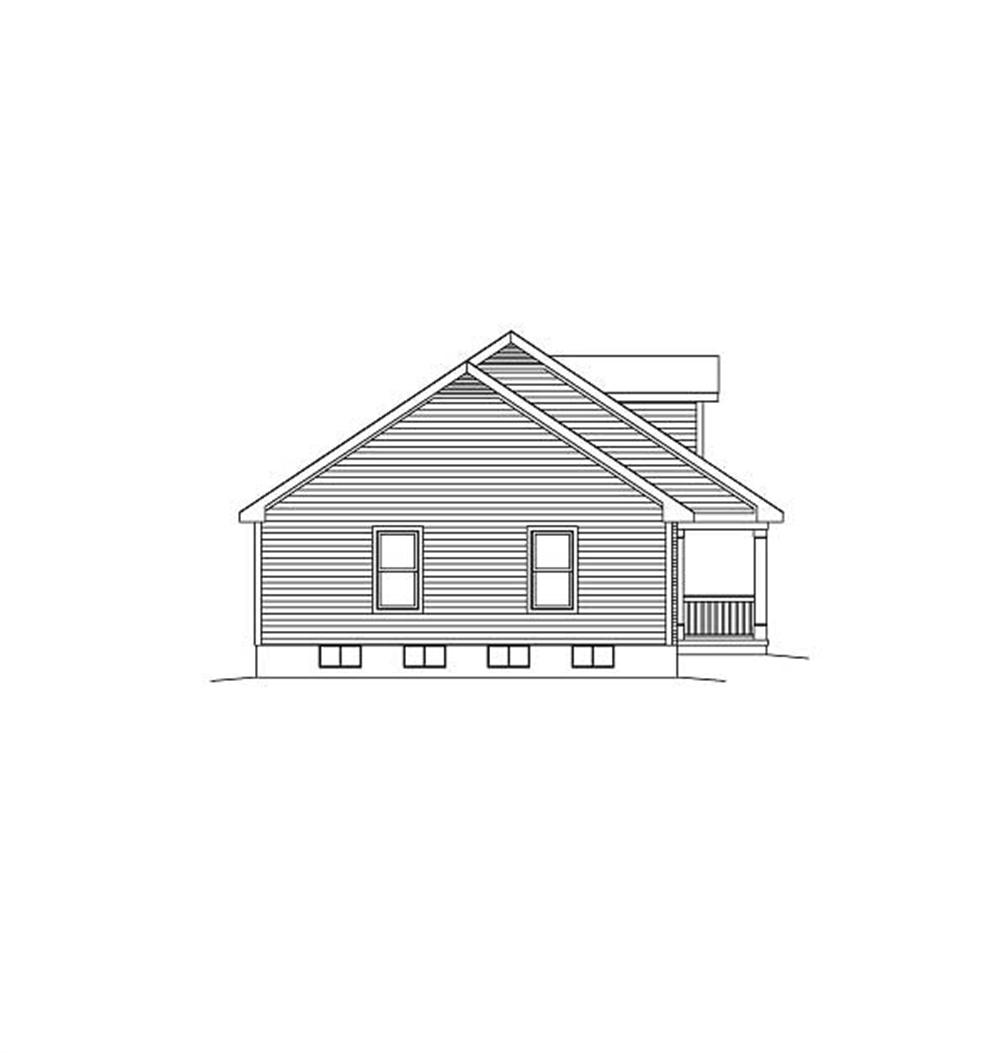 Home Plan Left Elevation