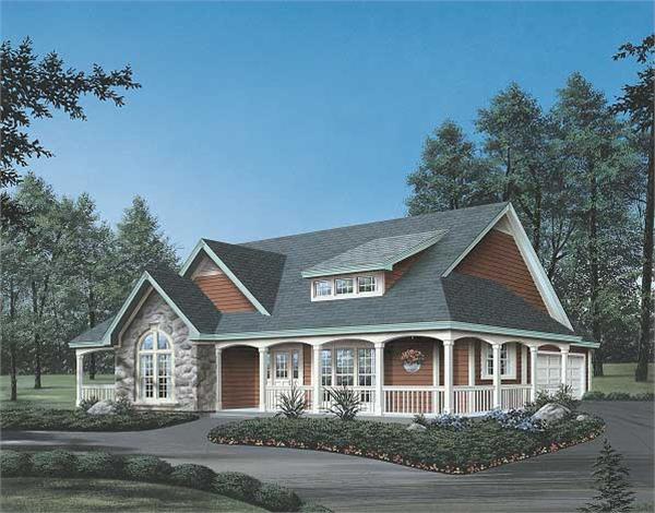 Summerset Country house design front rendering