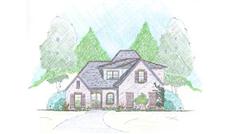 European Houseplans color rendering.