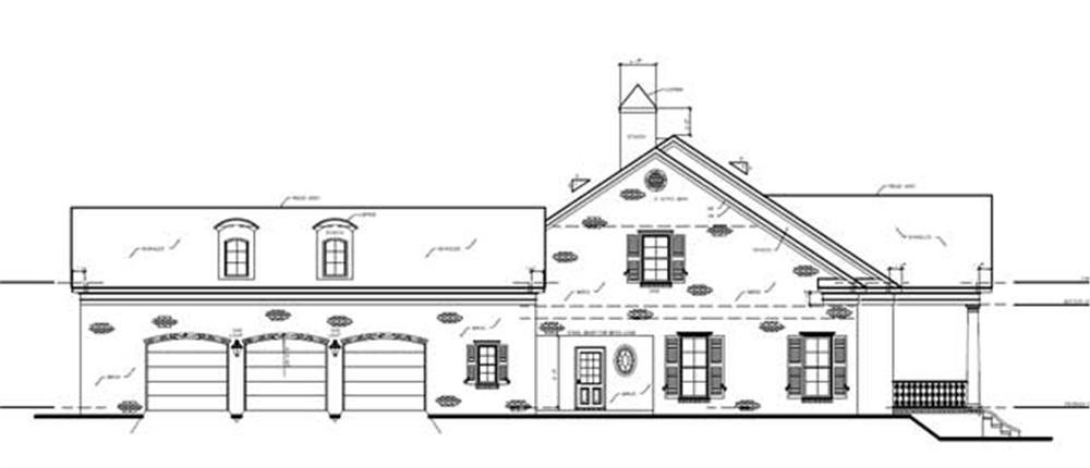 Home Plan Left Elevation