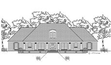This is the front elevation of these European Homeplans.