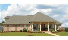 This is a color photo of these European House Plans.