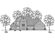 This is the front elevation of these European Houseplans.