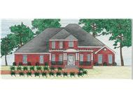 This is a colored rendering of these Southern House Plans.
