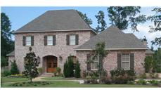 This is a color photo of these European House Plans.